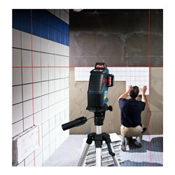 Bosch Linienlaser GLL 3-80 P, mit Laserempf. LR2, Universalhalterung BM1 (A01), L-BOXX