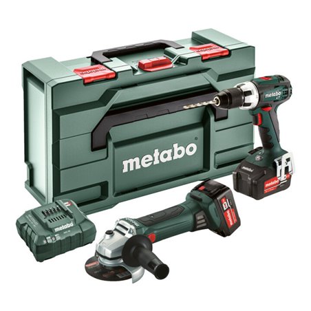 Metabo Akkuset Combo Set 2.4.1 18 V BS 18 LT + W 18 LTX 125 Quick MetaLoc