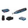 Bosch Akku-Rotationswerkzeug GRO 12V-35 mit 2 x 2,0 Ah Li-Ion Akku L-BOXX