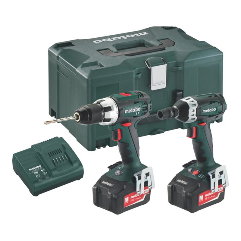 Metabo Akkuset Combo Set 2.1.2 18 V BS 18 LT + SSW 18 LTX 200 MetaLoc