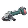 Metabo Akku-Winkelschleifer WP 18 LTX 125 Quick Kunststoffkoffer + 2x18V/5.2Ah Li-Ion + ASC 30-36 V