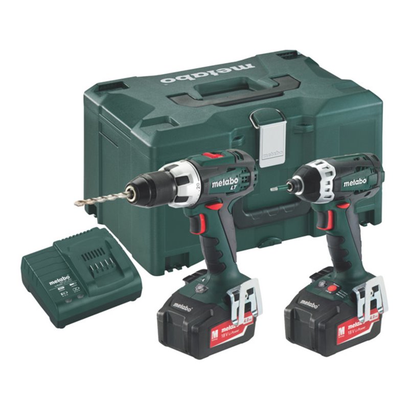 Metabo Akkuset Combo Set 2.1.1 18 V BS 18 LT + SSD 18 LTX 200 MetaLoc