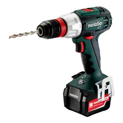 Metabo Akku-Bohrschrauber BS 14.4 LT Quick Kunststoffkoffer + 2x14.4V/4Ah Li-Ion + ASC 30-36 V