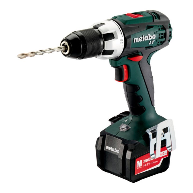 Metabo Akku-Bohrschrauber BS 14.4 LT Kunststoffkoffer + 2x14.4V/4Ah Li-Ion + ASC 30-36 V