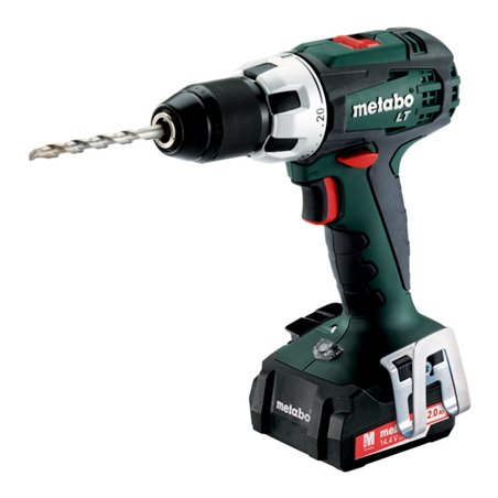 Metabo Akku-Bohrschrauber BS 14.4 LT Compact Kunststoffkoffer + 2x14.4V/2Ah Li-Ion + ASC 30-36 V