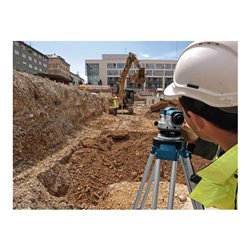 Bosch Optisches Nivelliergerät GOL 20 D mit Baustativ BT 160 Messstab GR 500