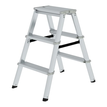 MUNK Aluminium-Stufenstehleiter ML beidseitig begehbar