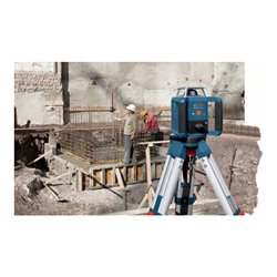 Bosch Rotationslaser GRL 400 H mit LR 1 Baustativ BT 170 HD und Messstab GR 240