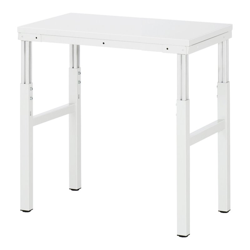 Rau Basis-Arbeitstisch, Melamin-Platte, verstellbare Höhe 650-1000 mm