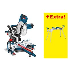 Bosch Paneelsäge GCM 8 SJL und Arbeitstisch GTA 2600 in Karton