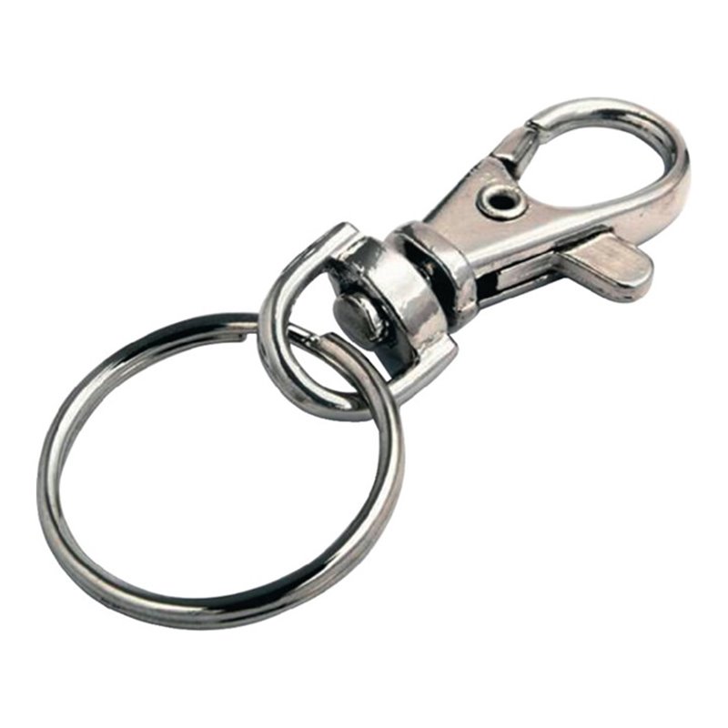 Mini-Karabinerhaken m.Schlüsselring STA vern.