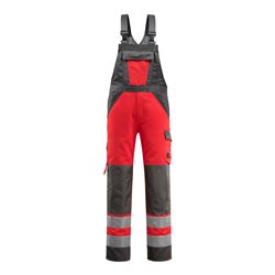 Mascot Latzhose Gosford hi-vis rot/dunkelanthrazit