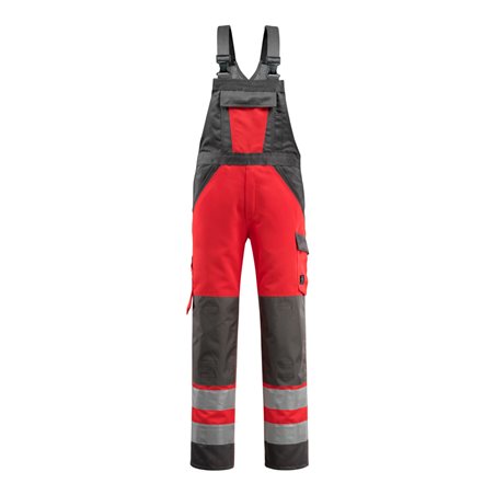 Mascot Latzhose Gosford hi-vis rot/dunkelanthrazit