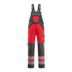 Mascot Latzhose Gosford hi-vis rot/dunkelanthrazit