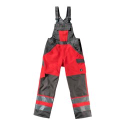 Mascot Latzhose Gosford hi-vis rot/dunkelanthrazit