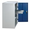 Werkzeug-/Beistellschrank H1000xB1000xT500mm 1Schubl.2BD grau/blau STUMPF