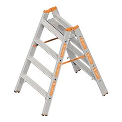 Schwerlasttritt Stufen 4 Plattformhöhe 950mm Alu.beids.begehbar LAYHER