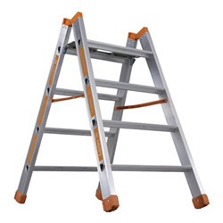 Schwerlasttritt Stufen 4 Plattformhöhe 950mm Alu.beids.begehbar LAYHER