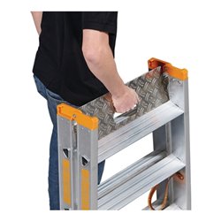 Schwerlasttritt Aluminiumufen beidseitig begehbar max Gesamtbelastung 200kg