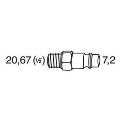 HAZET Schlagschrauber 9014MG-1 Lösemoment maximal: 2712 Nm Vierkant massiv 25 mm (1 Zoll) Hochleistungs-Doppelhammer-Schlagwerk
