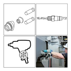HAZET Schlagschrauber 9013SPC Lösemoment maximal: 1800 Nm Vierkant massiv 20 mm (3/4 Zoll) Hochleistungs-Stift-Schlagwerk