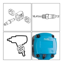 HAZET Schlagschrauber 9013MG Lösemoment maximal: 1800 Nm Vierkant massiv 20 mm (3/4 Zoll) Hochleistungs-Doppelhammer-Schlagwerk