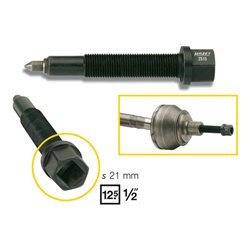 HAZET Abdrückschraube  2515-2 ∙ Vierkant hohl 12,5 mm (1/2 Zoll) ∙ Länge: 120 mm