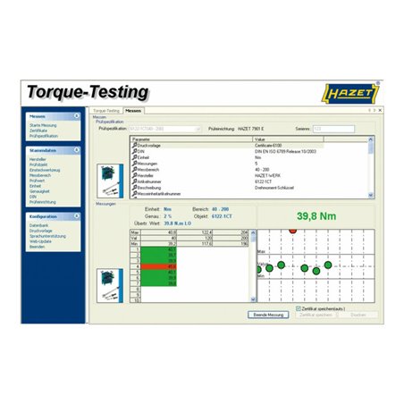HAZET Prüfsoftware Torque-Testing 7901E-D