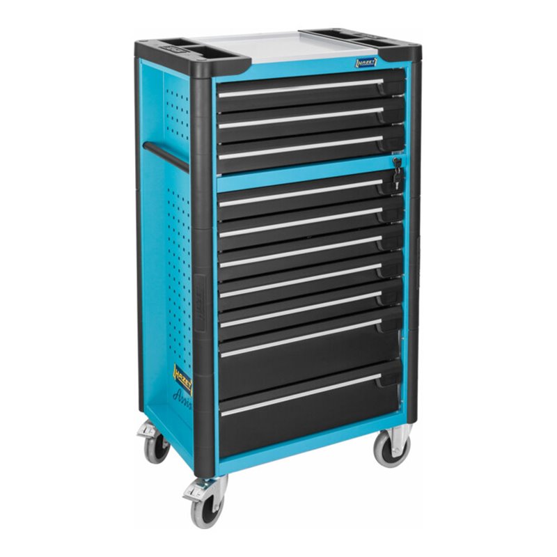HAZET Werkstattwagen Assistent 179-10 Schubladen flach: 8 x 80 x 527 x 398 mm Schubladen hoch: 2 x 165 x 527 x 398 mm