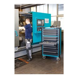 HAZET Werkstattwagen Assistent 179-10 Schubladen flach: 8 x 80 x 527 x 398 mm Schubladen hoch: 2 x 165 x 527 x 398 mm