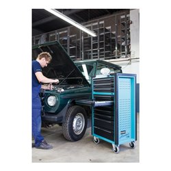 HAZET Werkstattwagen Assistent 179-10 Schubladen flach: 8 x 80 x 527 x 398 mm Schubladen hoch: 2 x 165 x 527 x 398 mm