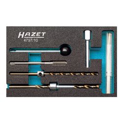 HAZET Gewinde-Reparatur Satz für Injektor-Befestigungsschraube 4797/10 Anzahl Werkzeuge: 10