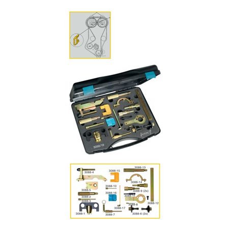 HAZET Motoreinstell-Werkzeug OPEL / VAUXHALL 3088/19 19-teilig