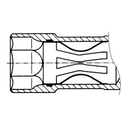 HAZET Zündkerzen-Schlüssel 4767AKF Vierkant hohl 12,5 mm (1/2 Zoll) Außen-Sechskant Profil 16sup5/sup⁄sub8/sub