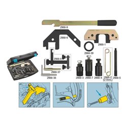 HAZET Motoreinstell-Werkzeug BMW 2988/13 13-teilig