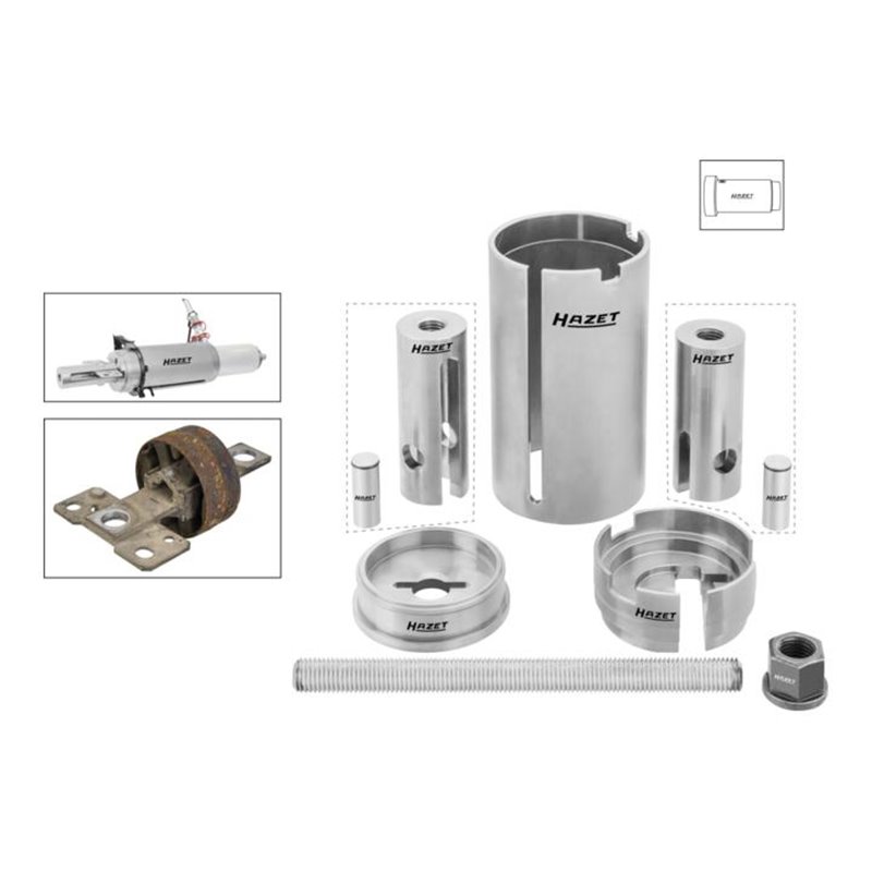 HAZET Silentlager-Werkzeug-Satz, hydraulisch  3402/7 ∙ Anzahl Werkzeuge: 7