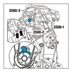 HAZET Zahnriemen-Arretierung 2588/3 Anzahl Werkzeuge: 3