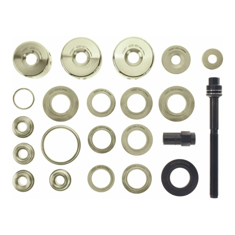 HAZET Radlager-Werkzeug-Satz, 22teilig, hydraulisch 4930-1/22 Anzahl Werkzeuge: 22