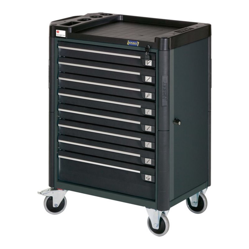 HAZET Werkstattwagen Assistent 179T-8-RAL7016 Schubladen flach: 7 x 80 x 527 x 398 mm Schubladen hoch: 1 x 165 x 527 x 398 mm