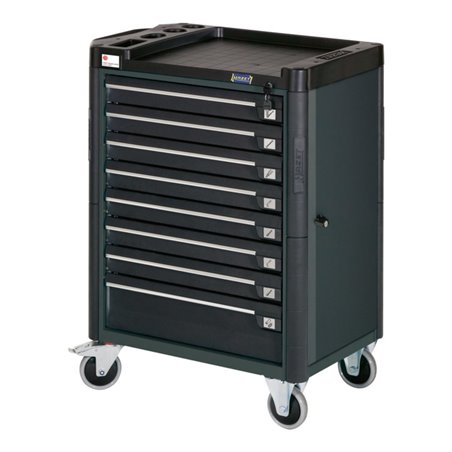 HAZET Werkstattwagen Assistent 179T-8-RAL7016 Schubladen flach: 7 x 80 x 527 x 398 mm Schubladen hoch: 1 x 165 x 527 x 398 mm