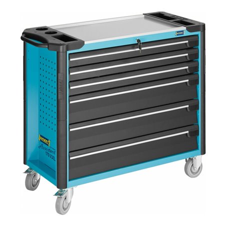 HAZET Werkstattwagen Assistent 179XXL-6 Schubladen flach: 3 x 80 x 871 x 398 mm Schubladen hoch: 3 x 165 x 871 x 398 mm