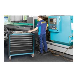 HAZET Werkstattwagen Assistent 179XXL-6 Schubladen flach: 3 x 80 x 871 x 398 mm Schubladen hoch: 3 x 165 x 871 x 398 mm