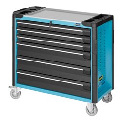 HAZET Werkstattwagen Assistent 179XXL-6 Schubladen flach: 3 x 80 x 871 x 398 mm Schubladen hoch: 3 x 165 x 871 x 398 mm