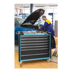 HAZET Werkstattwagen Assistent 179XXL-7 Schubladen flach: 5 x 80 x 871 x 398 mm Schubladen hoch: 2 x 165 x 871 x 398 mm