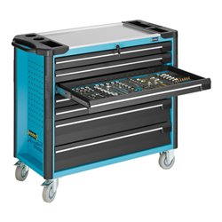 HAZET Werkstattwagen Assistent 179XXL-7 Schubladen flach: 5 x 80 x 871 x 398 mm Schubladen hoch: 2 x 165 x 871 x 398 mm