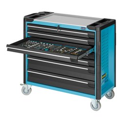 HAZET Werkstattwagen Assistent 179XXL-7 Schubladen flach: 5 x 80 x 871 x 398 mm Schubladen hoch: 2 x 165 x 871 x 398 mm