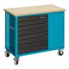HAZET Fahrbare Werkbank mit Sortiment 177W-7/169 Schubladen flach: 6 x 80 x 527 x 348 mm Schubladen hoch: 1 x 165 x 527 x 348 mm