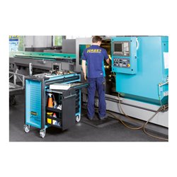 HAZET Werkstattwagen Assistent 179AXXL-7 Schubladen flach: 4 x 80 x 527 x 398 mm Schubladen hoch: 2 x 165 x 527 x 398 mm