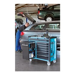 HAZET Werkstattwagen Assistent 179AXXL-7 Schubladen flach: 4 x 80 x 527 x 398 mm Schubladen hoch: 2 x 165 x 527 x 398 mm