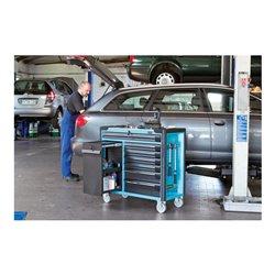 HAZET Werkstattwagen Assistent 179AXXL-7 Schubladen flach: 4 x 80 x 527 x 398 mm Schubladen hoch: 2 x 165 x 527 x 398 mm